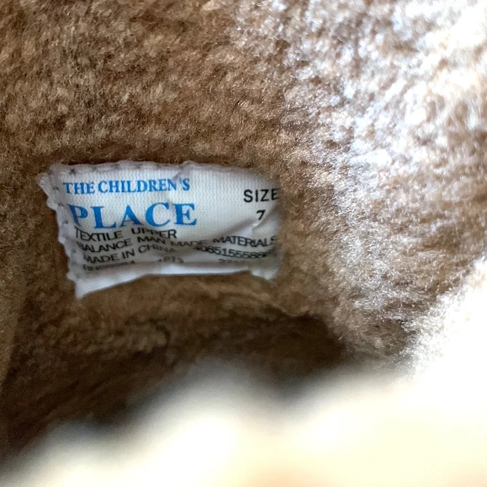 Toddler Size 7 Kids Unisex Boys Girls Sherpa Boots Chestnut Children’s Place